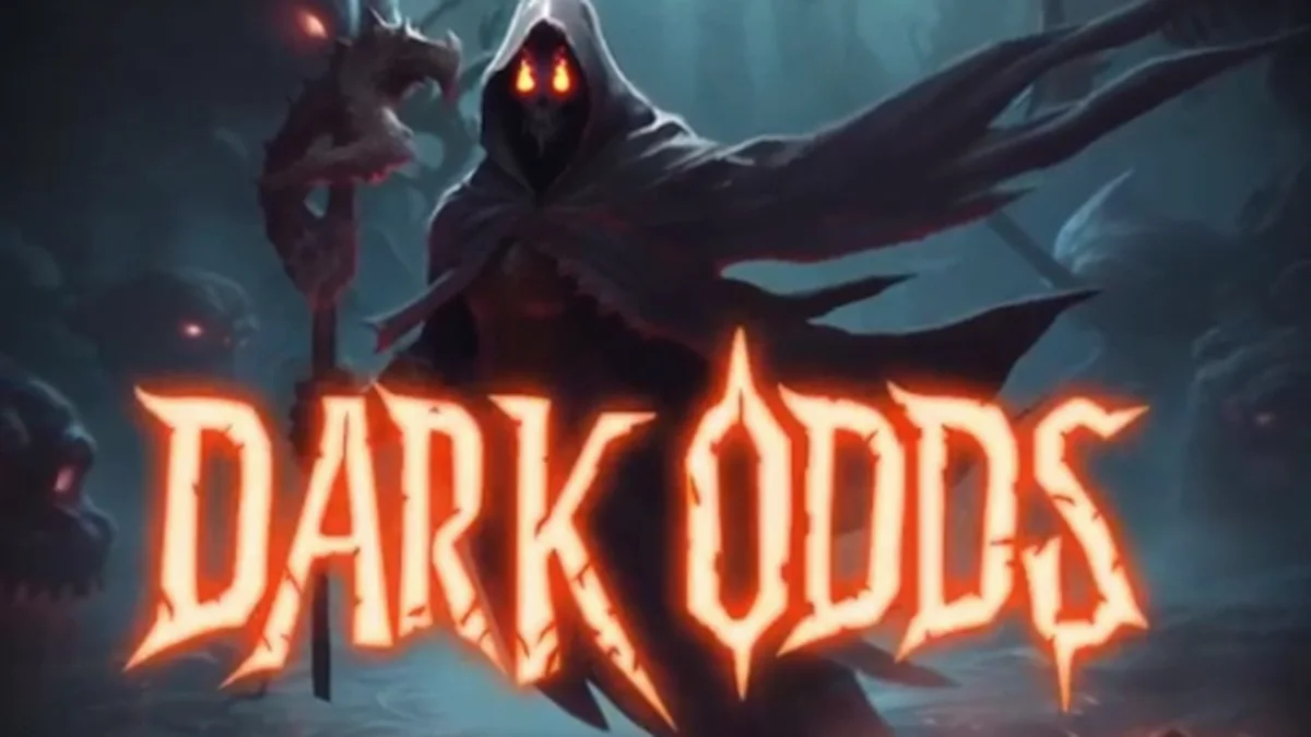 Tampilan visual slot Dark Odds dengan tema horor yang mencekam